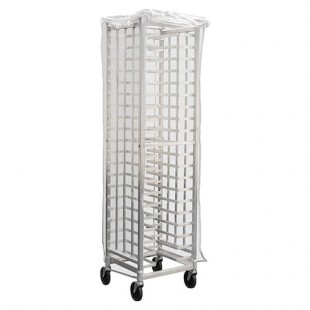New Age Industrial 99456 Rack Cover Vinyl with Viewing Window and 2 Zippers White