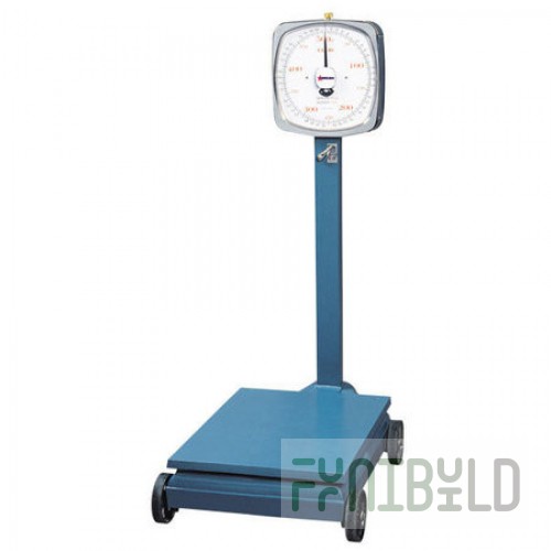 Omcan 10841 12 Inch Zero Adjust Platform Scale Two Dial 150 Kg Steel