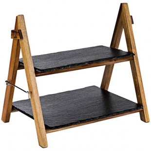 World Tableware APS 00958 Serving Stand 2-tier 14-3/8
