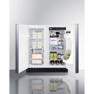 Summit FFRF3075WIF 29 Inch 5.4 cu ft Refrigerator Freezer Undercounter with Stainless Steel Frame Summit FFRF3075WIF 29 Inch 5.4 cu ft Refrigerator Freezer Undercounter with Stainless Steel Frame