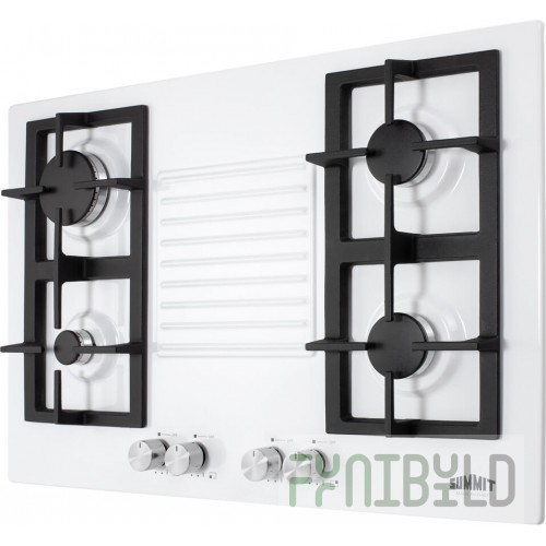 Summit GC431W 29 Inch Gas Cooktop with 4 Burners 25400 BTU and Cast Iron Grates