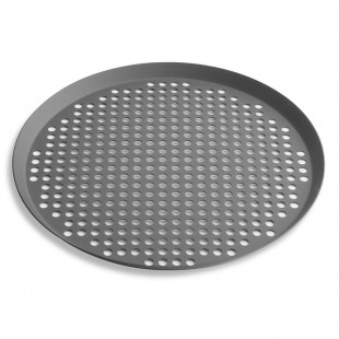 Vollrath PC12XPHC 12 Inch Perforated Pizza Pan Aluminum Hard Coat Anodized