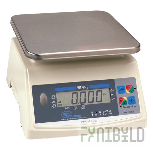 Yamato PPC-200W-50C 9 Inch Stainless Steel Digital Portion Control Scale with Waterproof