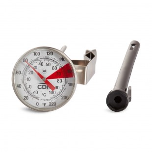 CDN IRT220-F Fahrenheit Pocket Thermometer with Calibration Tool Stainless Steel