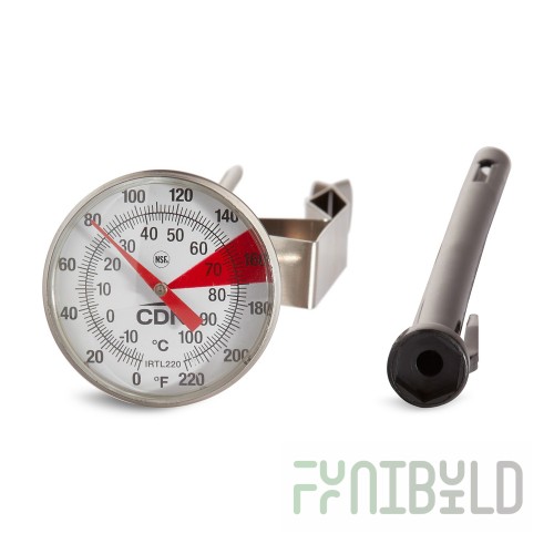 CDN IRT220-F Fahrenheit Pocket Thermometer with Calibration Tool Stainless Steel