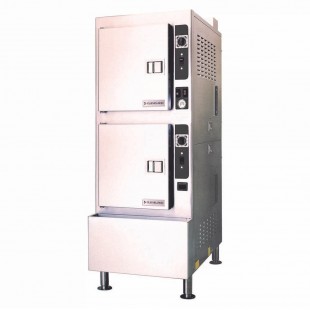 Cleveland 24CGA10@NQS 24 Inch Floor Model Gas Convection Steamer with 125000 BTU