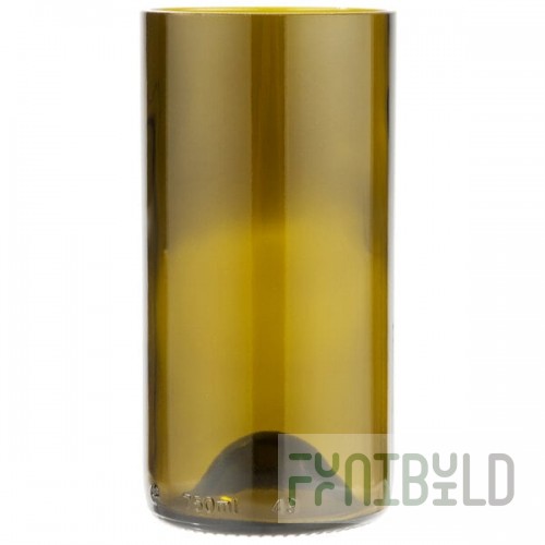 Libbey 97282 16 Oz Tumbler Repurposed Glass Dark Olive with Eco-Friendly Design