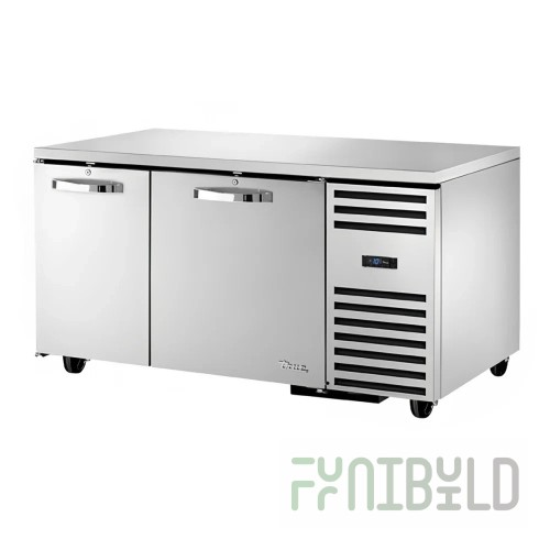 True Refrigeration TUC-60-32F-HC~SPEC3 60 Inch Deep Undercounter Freezer with Two Sections