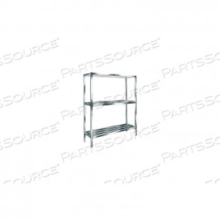 Winholt ALSCS-36-324 36 Inch Wide Cooler and Backroom Shelving Tubular Aluminum 3 Shelves Winholt ALSCS-36-324 36 Inch Wide Cooler and Backroom Shelving Tubular Aluminum 3 Shelves
