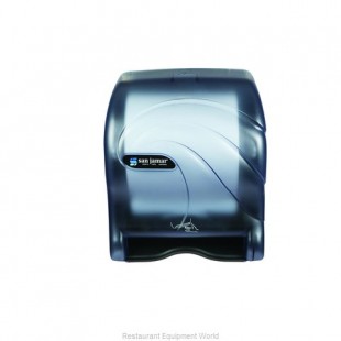 San Jamar T8490TBL 11-3/4 Inch Touchless Paper Towel Dispenser Blue with Lock San Jamar T8490TBL 11-3/4 Inch Touchless Paper Towel Dispenser Blue with Lock