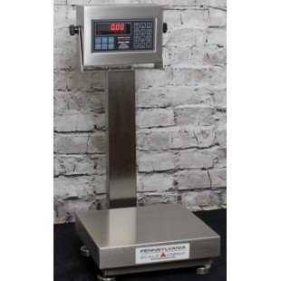 Penn Scale 6500 12 to 16 Inch Digital Floor Platform Scale Stainless Steel Penn Scale 6500 12 to 16 Inch Digital Floor Platform Scale Stainless Steel