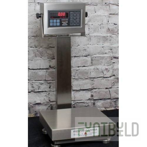 Penn Scale 6500 12 to 16 Inch Digital Floor Platform Scale Stainless Steel