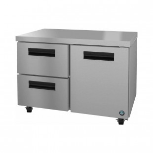 Hoshizaki UR48A-D2 48 Inch Two Section 13.66 cu ft Undercounter Refrigerator Stainless Steel
