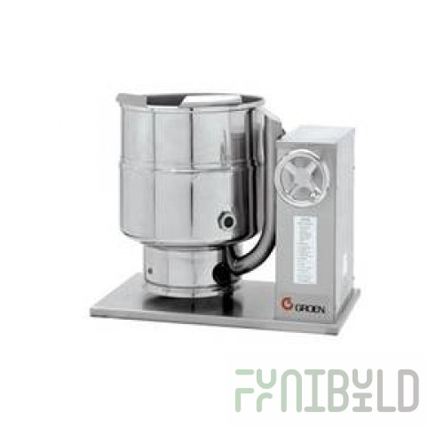 Groen TDHC-24C2T 24 Quart Gas Kettle Countertop Stainless Steel Crank Tilt 31000 BTU