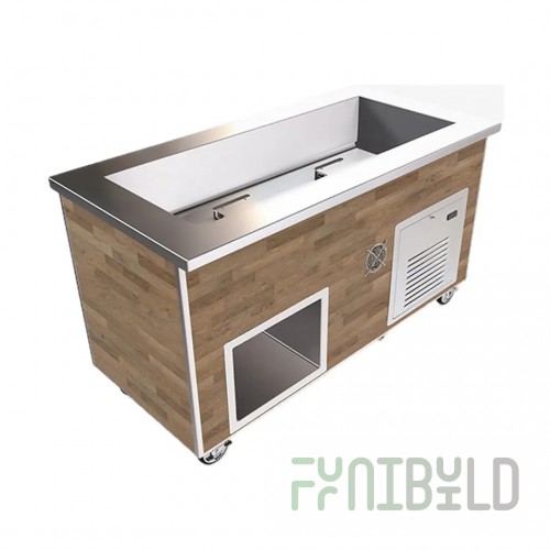 Low Temp Industries SPC-TA-20-02-36 36 Inch Cold Food Serving Counter with Stainless Steel Top