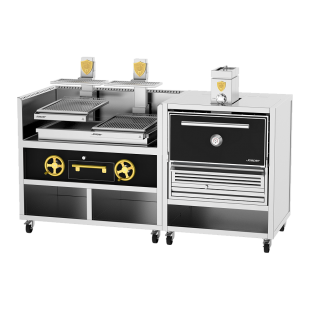 Josper Charcoal Ovens CVJ-050-2-HJX-25 Charcoal Oven/Basque Grill Combo Josper Charcoal Ovens CVJ-050-2-HJX-25 Charcoal Oven/Basque Grill Combo