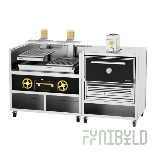 Josper Charcoal Ovens CVJ-050-2-HJX-25 Charcoal Oven/Basque Grill Combo