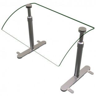 Hatco ORBIT720-EP 2 Inch Side Shield Accessory Heat Tempered Glass with Adjustable Hardware Hatco ORBIT720-EP 2 Inch Side Shield Accessory Heat Tempered Glass with Adjustable Hardware