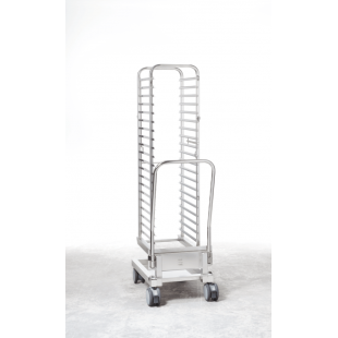 Rational 60.21.287 22 Inch Mobile Oven Rack 15 Pan Capacity Stainless Steel