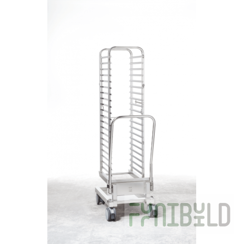 Rational 60.21.287 22 Inch Mobile Oven Rack 15 Pan Capacity Stainless Steel