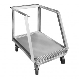 Winholt WHSPT-2128S 28 Inch Sheet Pan Truck Open Frame Design Galvanized Steel Winholt WHSPT-2128S 28 Inch Sheet Pan Truck Open Frame Design Galvanized Steel