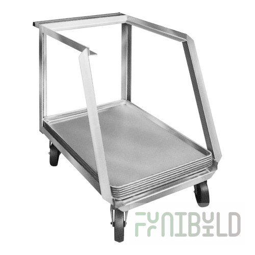 Winholt WHSPT-2128S 28 Inch Sheet Pan Truck Open Frame Design Galvanized Steel