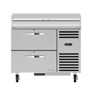 True Refrigeration TPP-AT-44D-2-HC~SPEC3 44 Inch with stainless steel Pizza Prep 2 Drawers