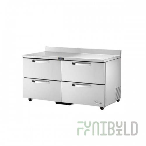 True Refrigeration TWT-60D-4-ADA-HC~SPEC3 60 Inch Refrigerated Counter with 4 Drawers