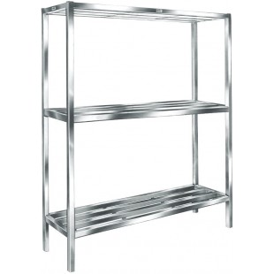 Winholt ALSTB-48-320-CM 48 Inch T-bar Shelving Unit with 3 Shelves Aluminum