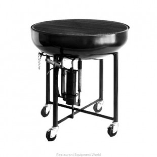 Jade Range JMB-36 36 Inch Diameter Wood Burning Charbroiler Mobile with Steel Grid