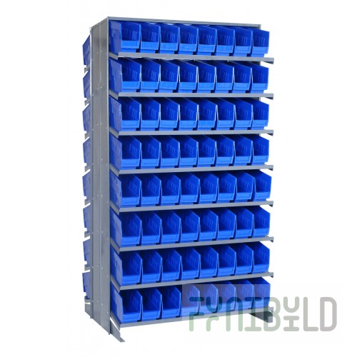Quantum QPRD-201_BLUE Pick Rack Sloped Double-sided