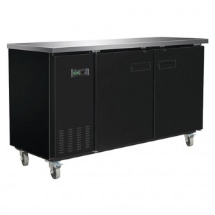 Hubert 69K-722 Kratos® Commercial Solid Door Back Bar Cooler (2) Doors Black Painted Steel Hubert 69K-722 Kratos® Commercial Solid Door Back Bar Cooler (2) Doors Black Painted Steel