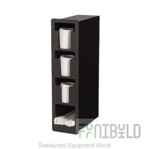 Vollrath LS01B In-Counter Lid Dispenser with Black Faceplate Plastic