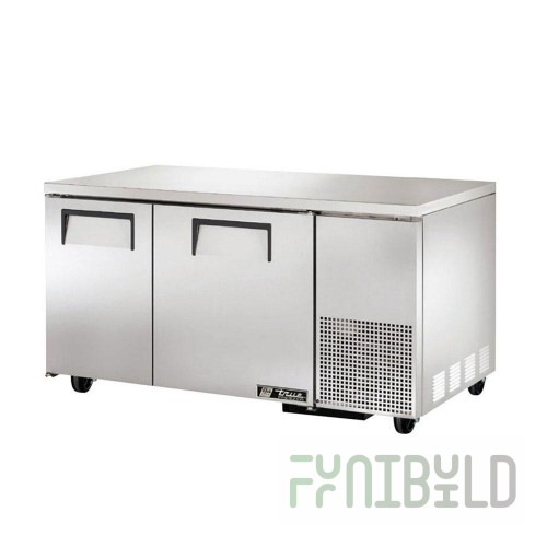 True Refrigeration TUC-60-32-HC~SPEC3 60 Inch 2 Section Undercounter Refrigerator with Lockable Doors