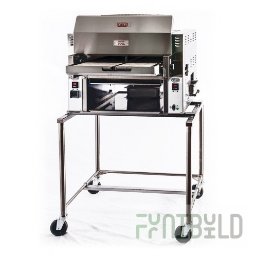 Nieco LLC JF63-G 40 Inch Conveyor Broiler with Bun Grill Gas - Flow Through Operation 58000 BTU