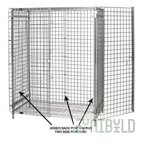 Quantum 243660EPC 24 Inch Enclosure Panel Kit Chrome Plated Includes 2 Side Panels and 1 Back Panel