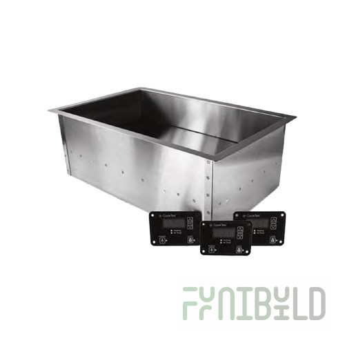 Cooktek IHW061-34-3-1 4 Inch 3 Pans Electric Induction Range Stainless Steel
