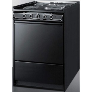 Summit TEM610CR 24 Inch Electric Range 2.92 cu ft Oven Capacity with 4 Elements Summit TEM610CR 24 Inch Electric Range 2.92 cu ft Oven Capacity with 4 Elements