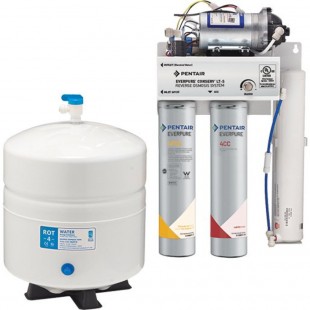 Everpure EV997520 12 Inch Reverse Osmosis System Water Filtration with 70 GPD Output Everpure EV997520 12 Inch Reverse Osmosis System Water Filtration with 70 GPD Output