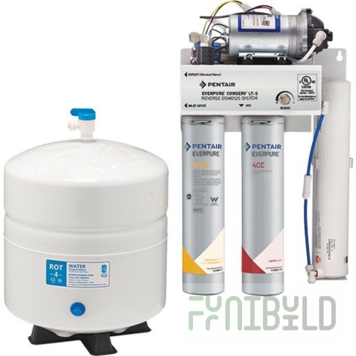 Everpure EV997520 12 Inch Reverse Osmosis System Water Filtration with 70 GPD Output