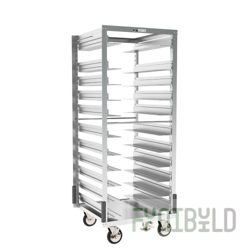 Metro RF78NA37A71 78 Inch Roll-In Freezer Rack with Corner Bumper and Floor Lock
