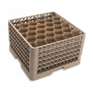 Vollrath TR12HHHHHH 19-3/4 Inch Full Size Rack with 30 Compartments Co-polymer Plastic Vollrath TR12HHHHHH 19-3/4 Inch Full Size Rack with 30 Compartments Co-polymer Plastic