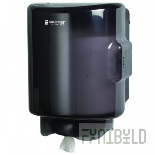 San Jamar T420TBK 11 Inch Touchless Black Plastic Towel Dispenser