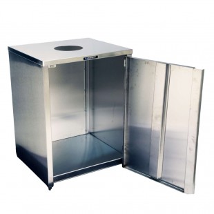 Lakeside 3310 26-1/2 Inch Waste Station Top Access 35 Gallon Stainless Steel Lakeside 3310 26-1/2 Inch Waste Station Top Access 35 Gallon Stainless Steel