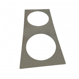 Nemco 67763 2 Quarts Adapter Plate with Two 11 Qt Inset Holes Nemco 67763 2 Quarts Adapter Plate with Two 11 Qt Inset Holes