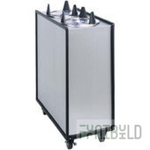 APW Wyott ML4-5 Diameter 5 Inch Dish Dispenser Mobile Enclosed Cabinet Stainless Steel