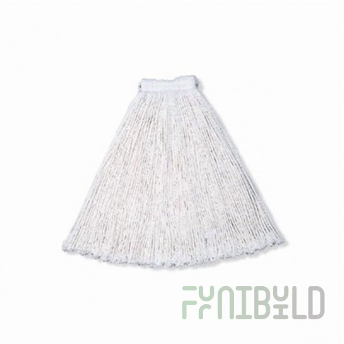 Rubbermaid FGV41700WH00 1 Inch Economy Mop Head For Applying Chemicals Rayon Yarn White