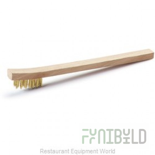 Carlisle 3613B00 7-1/4 Inch Utility Brush Brass Wire Wood Handle with Trim