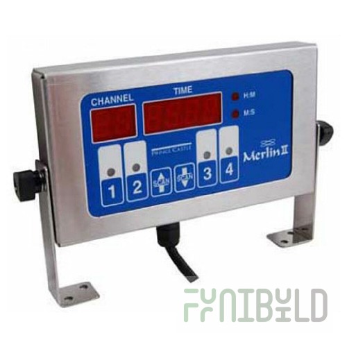 Prince Castle 740-T44 Width 9 Inch Electric Timer Electronic 4-channel with Dual Tone Alarm