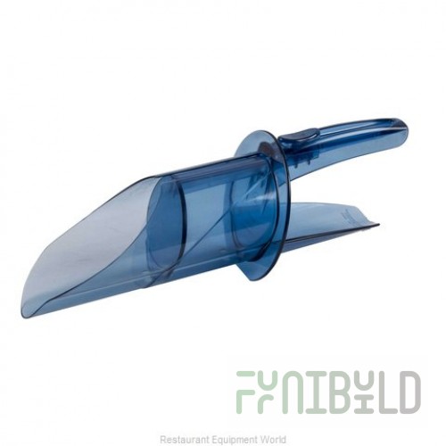 San Jamar SI7850 8 to 24 Oz Ice Scoop with Germ-Guards Blue Polycarbonate